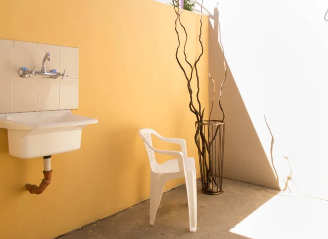 Patio privado - Departamento de alquiler por día Tandil